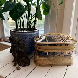 Juicy Couture | Four Piece Cosmetic Bag Set, Gold